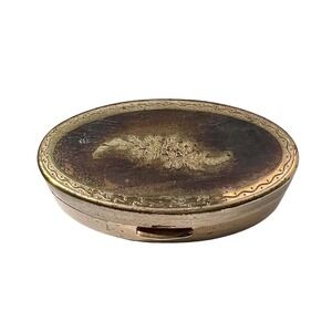 Lipstick‎ Holder Max Factor 1950s Brass Hi Society Collection Vintage Compact